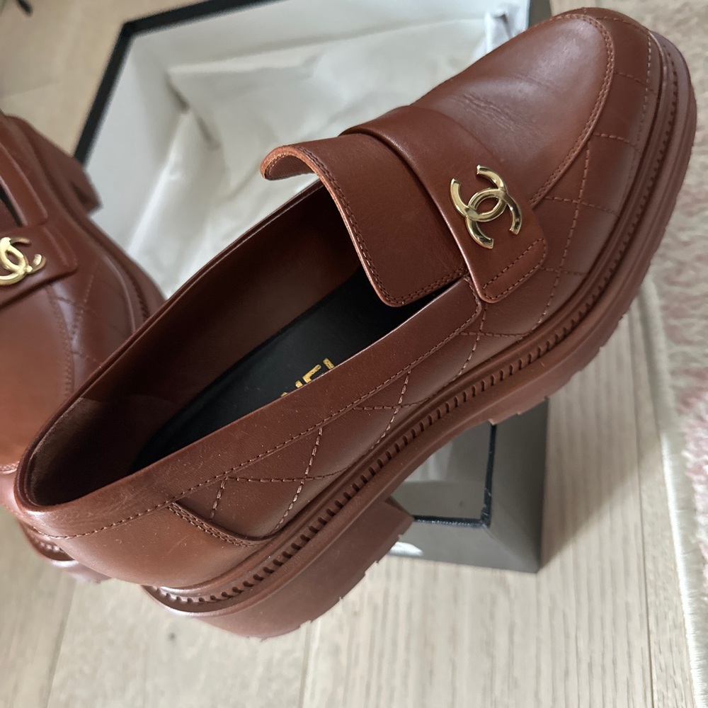 Chanel Brown Loafers